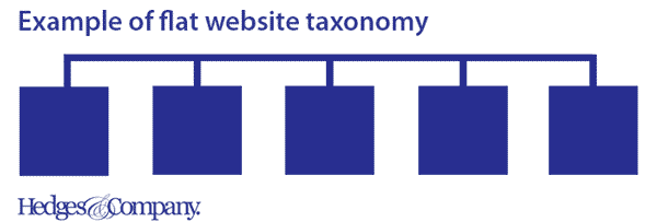flat website taxonomy best practice