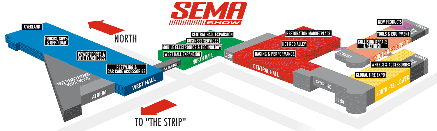 SEMA show map