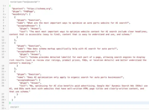 optimizing for ai search using schema